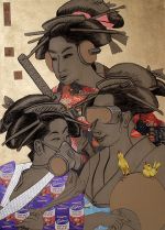 Chocolate Courtesans of the Floating World (after Utamaro) 2007 by Benedict Ernst